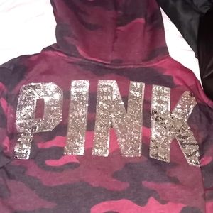 COPY - VS Pink Camo Bling Sweatshirt